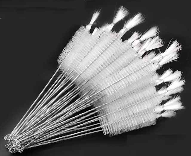 Chổi ống nghiệm bằng nylon chổi chai lớn chổi nhỏ chổi vệ sinh lỗ ren bên trong chổi tròn lông cứng